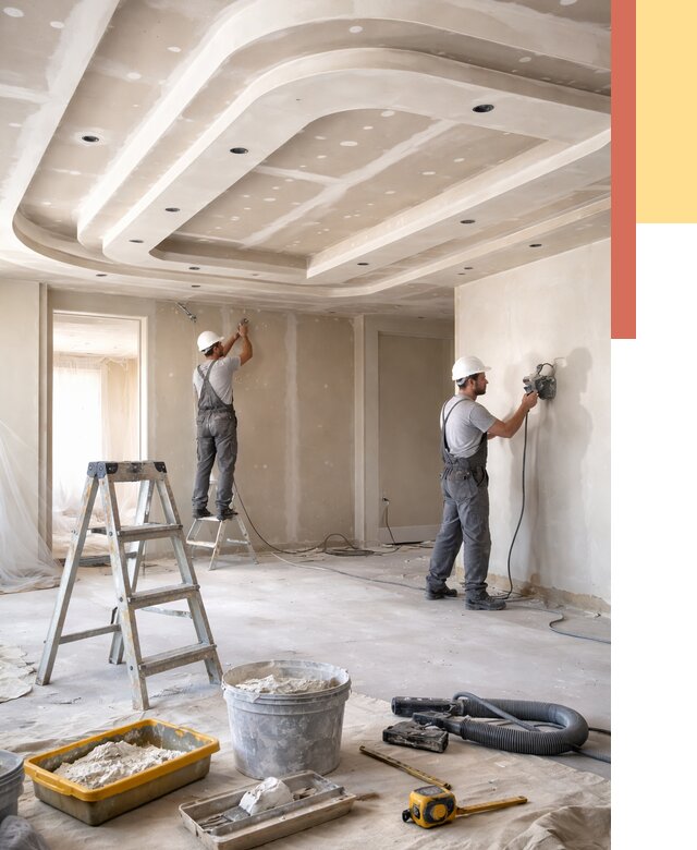 Многоуровневый потолок из гипсокартона в Ирбите от 824 руб. под ключ | ОТДЕЛОЧНИК-Рбт