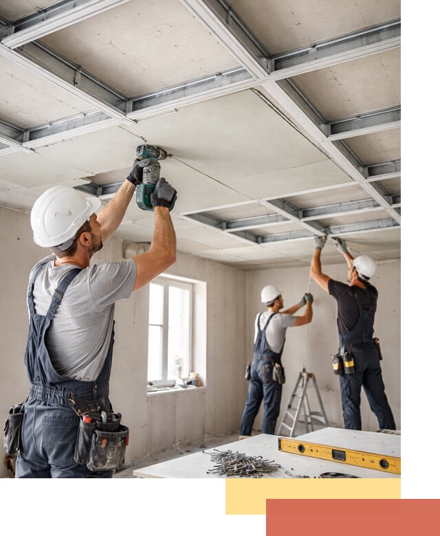 Кессонный потолок из гипсокартона под ключ в Ирбите