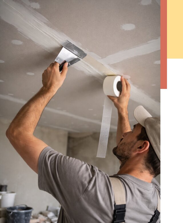 Обработка швов потолка ГКЛ в Ирбите от 8245 руб. под ключ | ОТДЕЛОЧНИК-Рбт