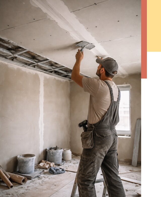 Ремонт потолка из гипсокартона в Ирбите от 715 руб./м² — быстро и недорого | ОТДЕЛОЧНИК-Рбт