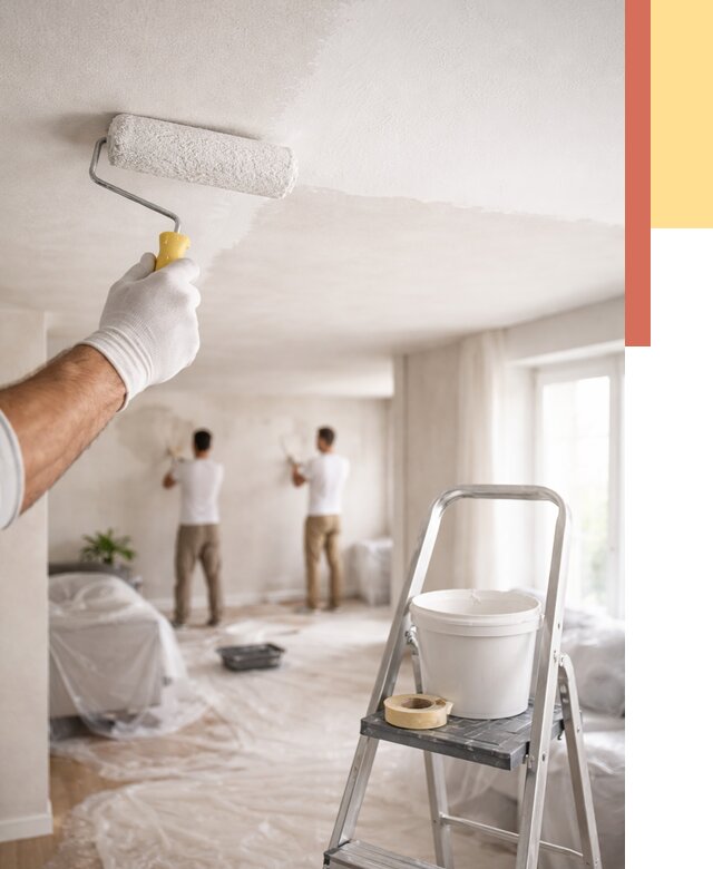 Покраска потолка акриловой краской в Ирбите от 2748 руб. | ОТДЕЛОЧНИК-Рбт