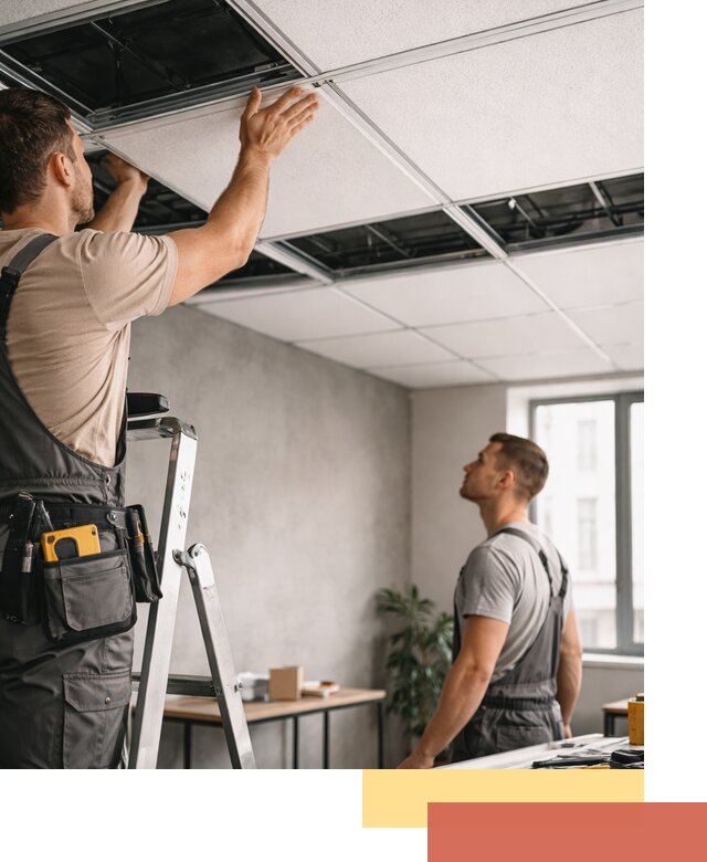 Монтаж потолочной плитки в Ирбите качественно и в срок