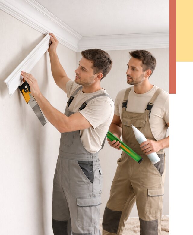 Монтаж потолочного плинтуса в Ирбите от 2528 руб. — быстро и недорого | ОТДЕЛОЧНИК-Рбт