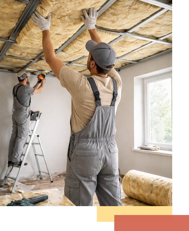 Утепление потолка под ключ в Ирбите качественно и быстро