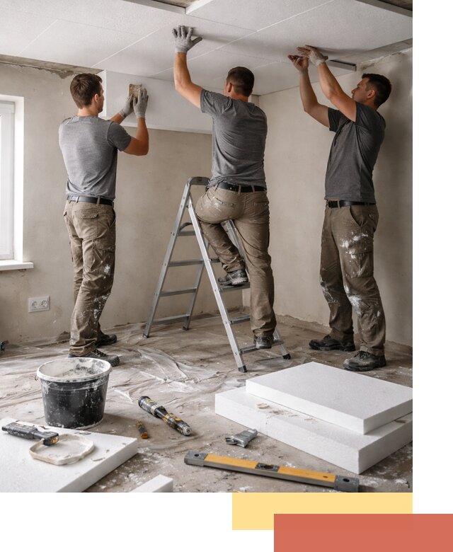 Утепление потолка пенопластом в Ирбите быстро и качественно