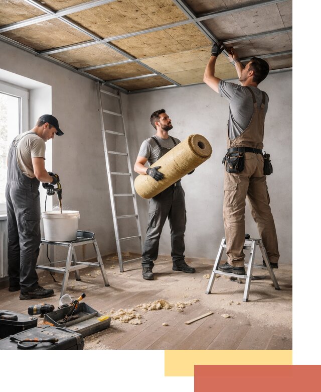 Шумоизоляция потолка в Ирбите: профессиональный монтаж и отделка